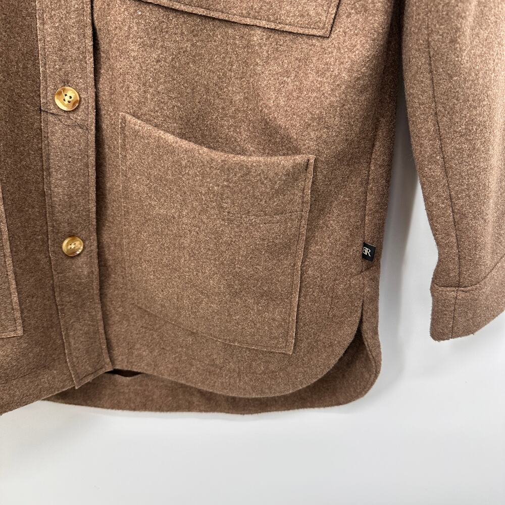 Banana Republic Women's Brown Button Front Collared Shacket // S - Picture 6 of 10